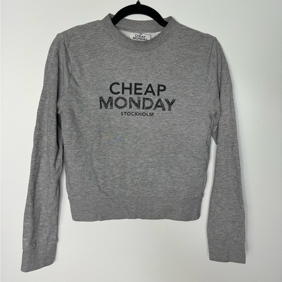 Cheap Monday Tops - Cheap Monday Gray Sweatshirt